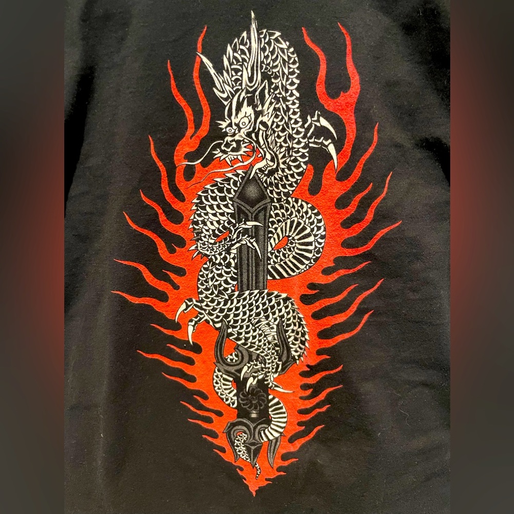 Hidden Hand Tattoo (Dragon & Blade) T-shirt.